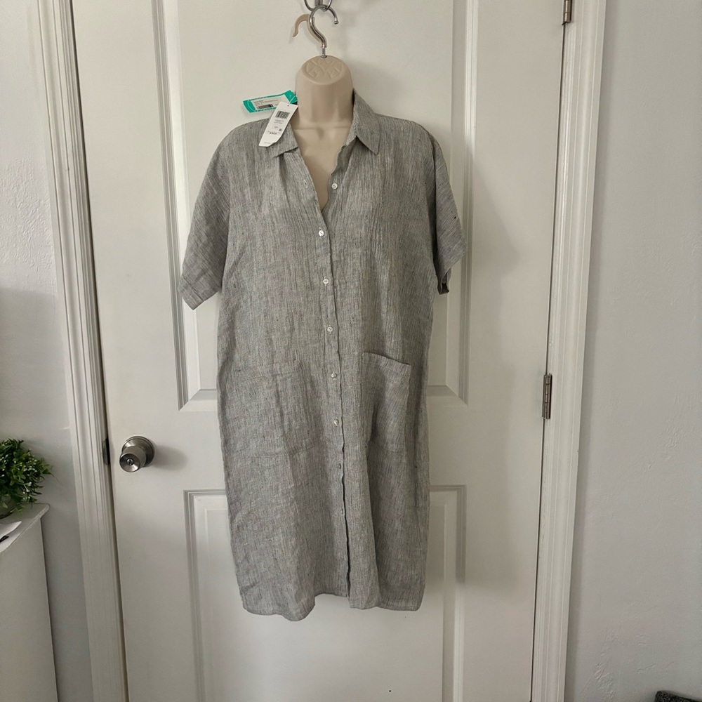 Eileen Fisher Gray Midi Dress